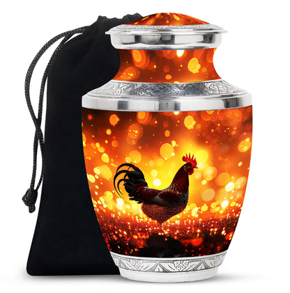 Chicken Theme Large Urn 10 Inch