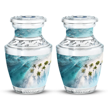 Beach Theme 3 Inch Keepsake Pack of 2