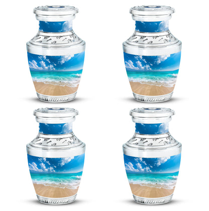 Beach Theme 3 Inch Keepsake Pack of 4