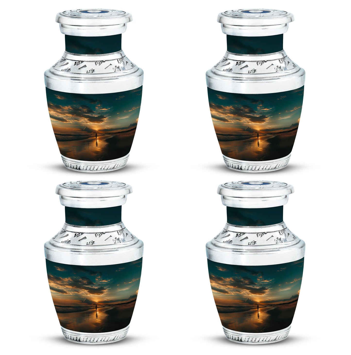 Beach Theme 3 Inch Keepsake Pack of 4