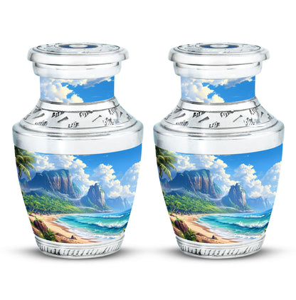 Beach Theme 3 Inch Keepsake Pack of 2