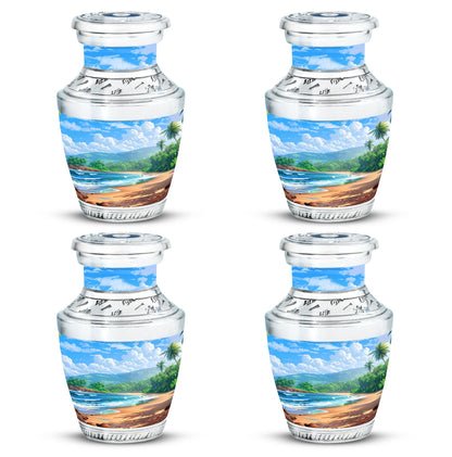 Beach Theme 3 Inch Keepsake Pack of 4