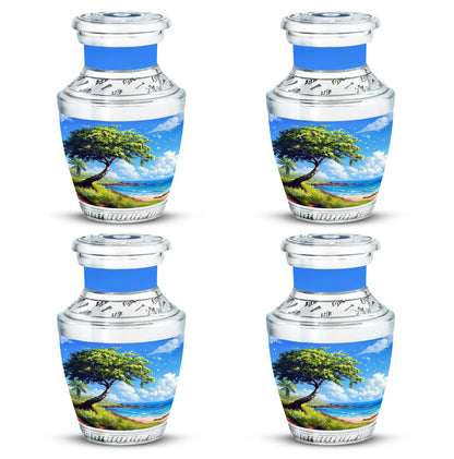 Beach Theme 3 Inch Keepsake Pack of 4