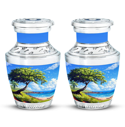 Beach Theme 3 Inch Keepsake Pack of 2