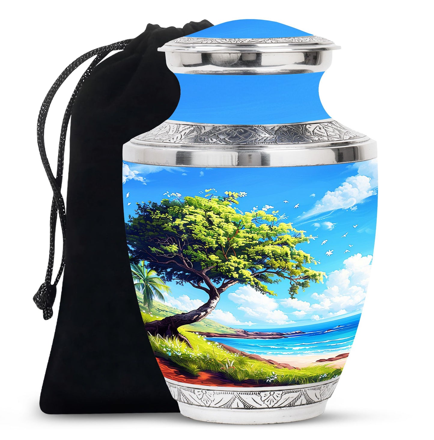 Beach Theme Large Urn 10 Inch