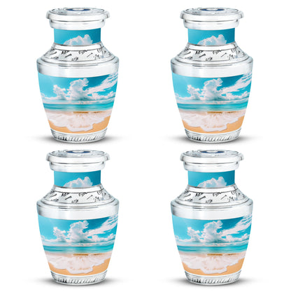 Beach Theme 3 Inch Keepsake Pack of 4