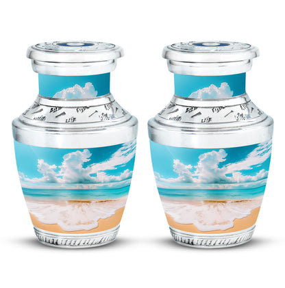 Beach Theme 3 Inch Keepsake Pack of 2