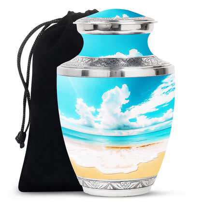 Beach Theme Large Urn 10 Inch