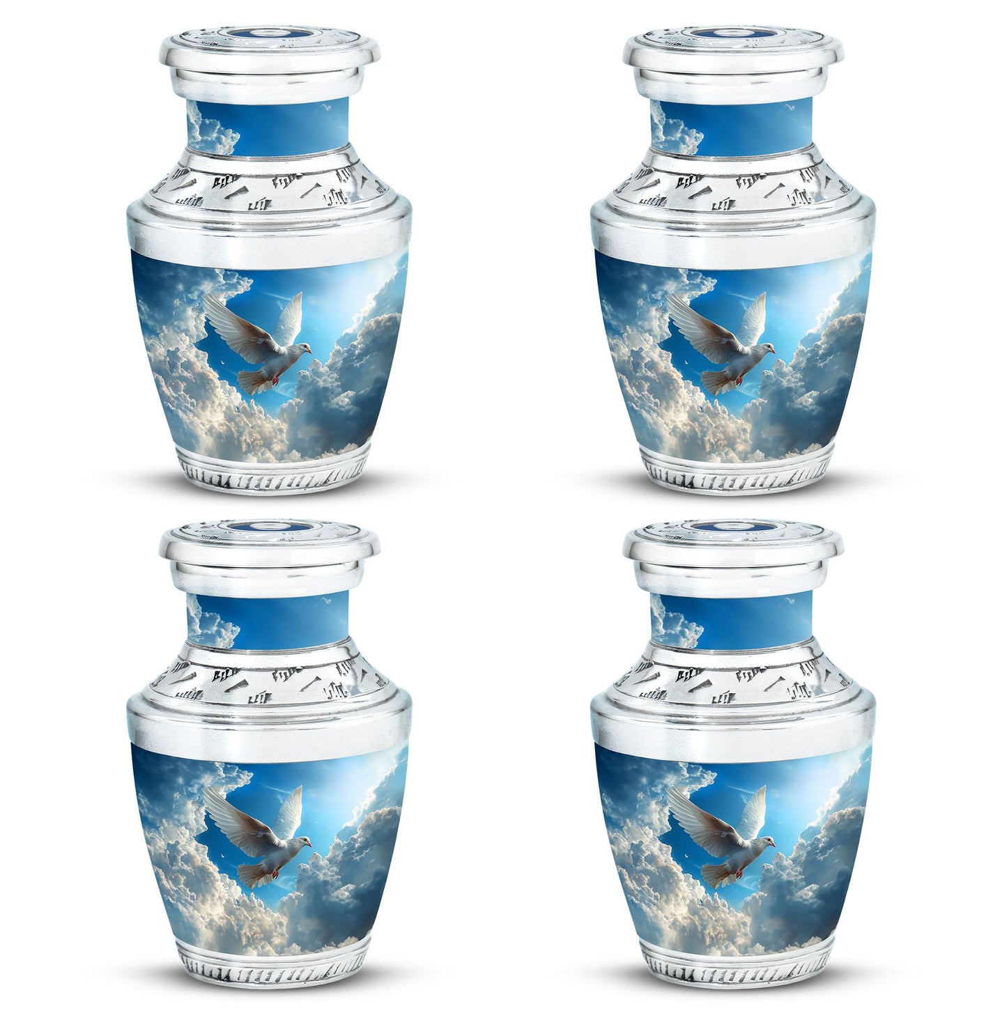 Dove Theme 3 Inch Keepsake Pack of 4