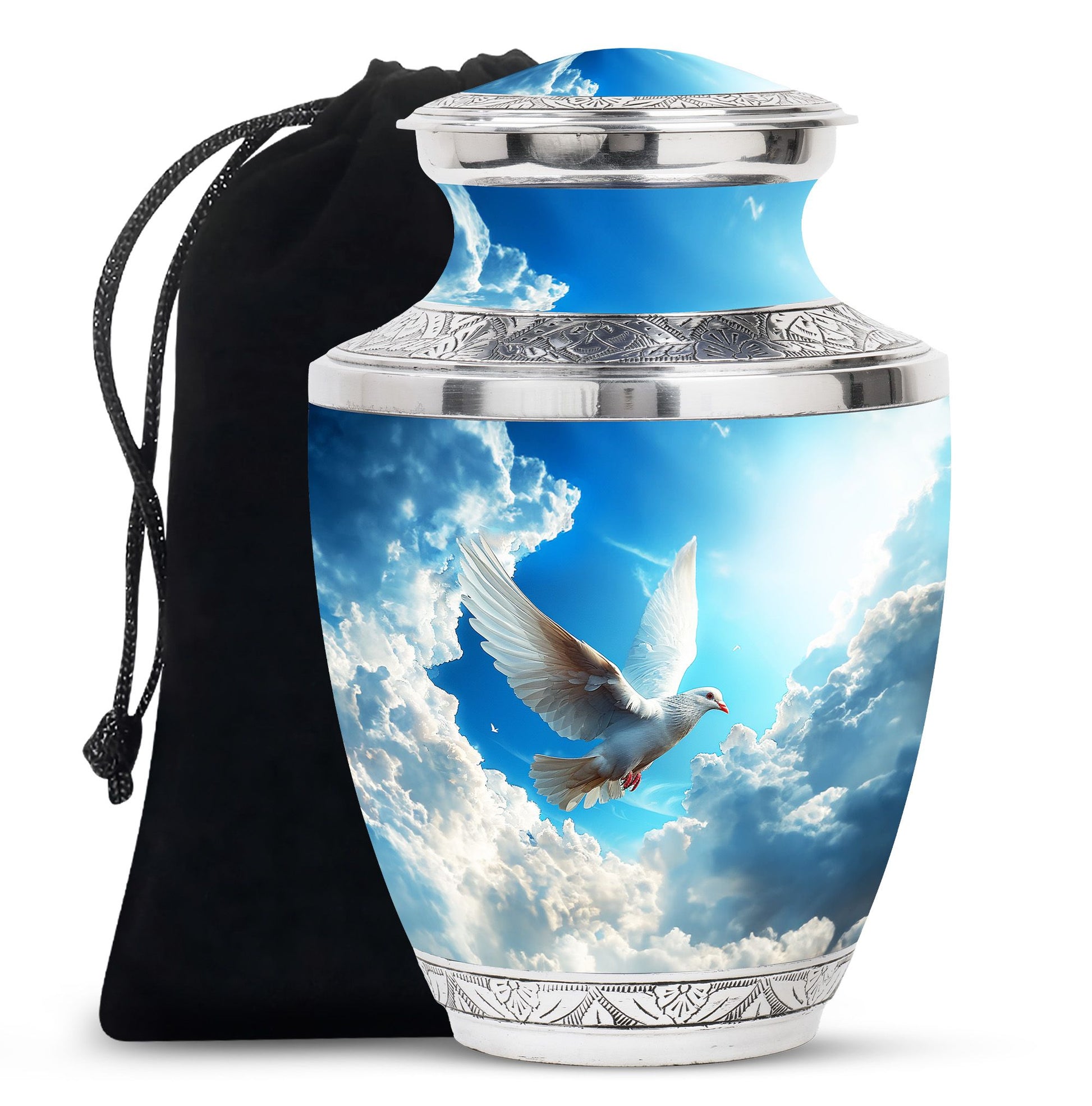 Dove Theme Large Urn 10 Inch
