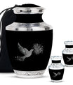 Dove Theme Large Urn With 2 Keepsake Urn