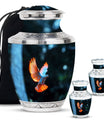 Dove Theme Large Urn With 2 Keepsake Urn