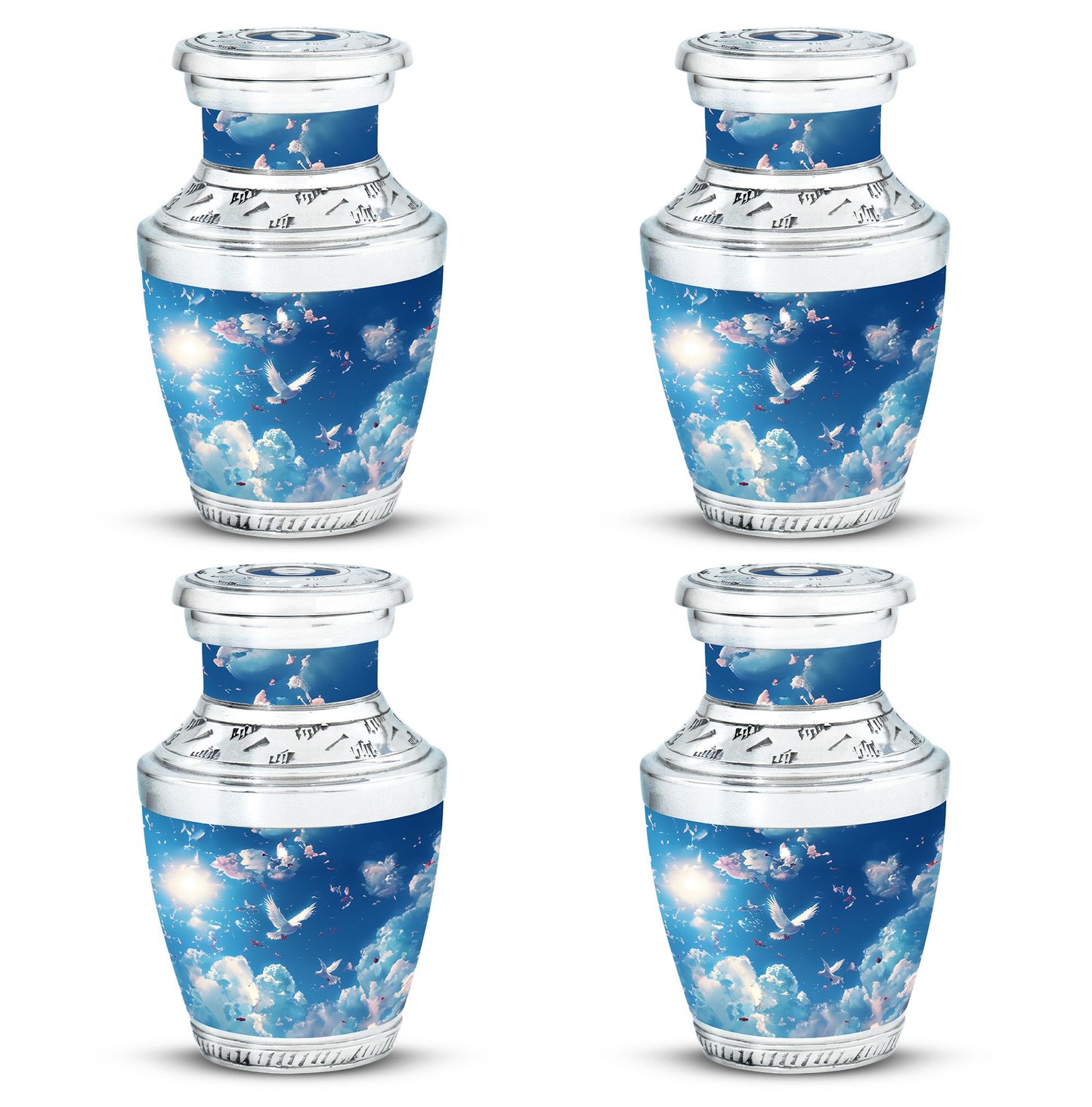 Dove Theme 3 Inch Keepsake Pack of 4