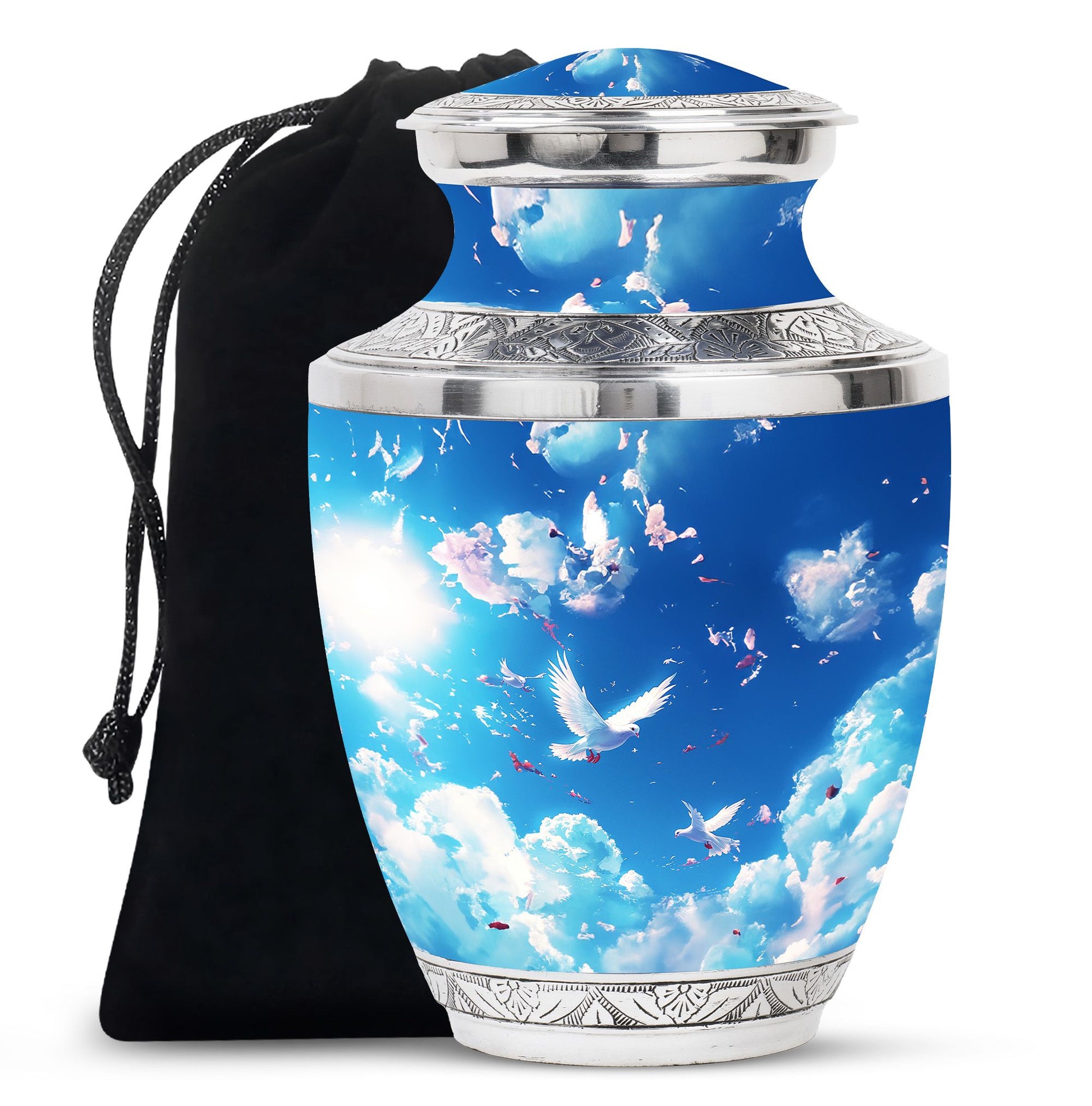 Dove Theme Large Urn 10 Inch