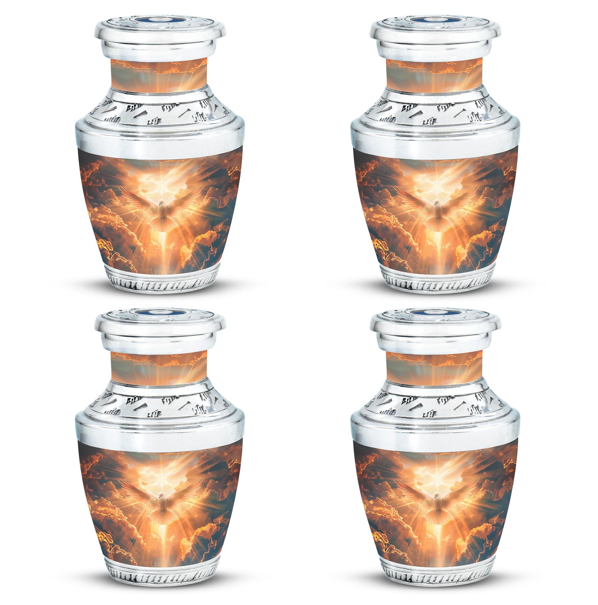 Dove Theme 3 Inch Keepsake Pack of 4