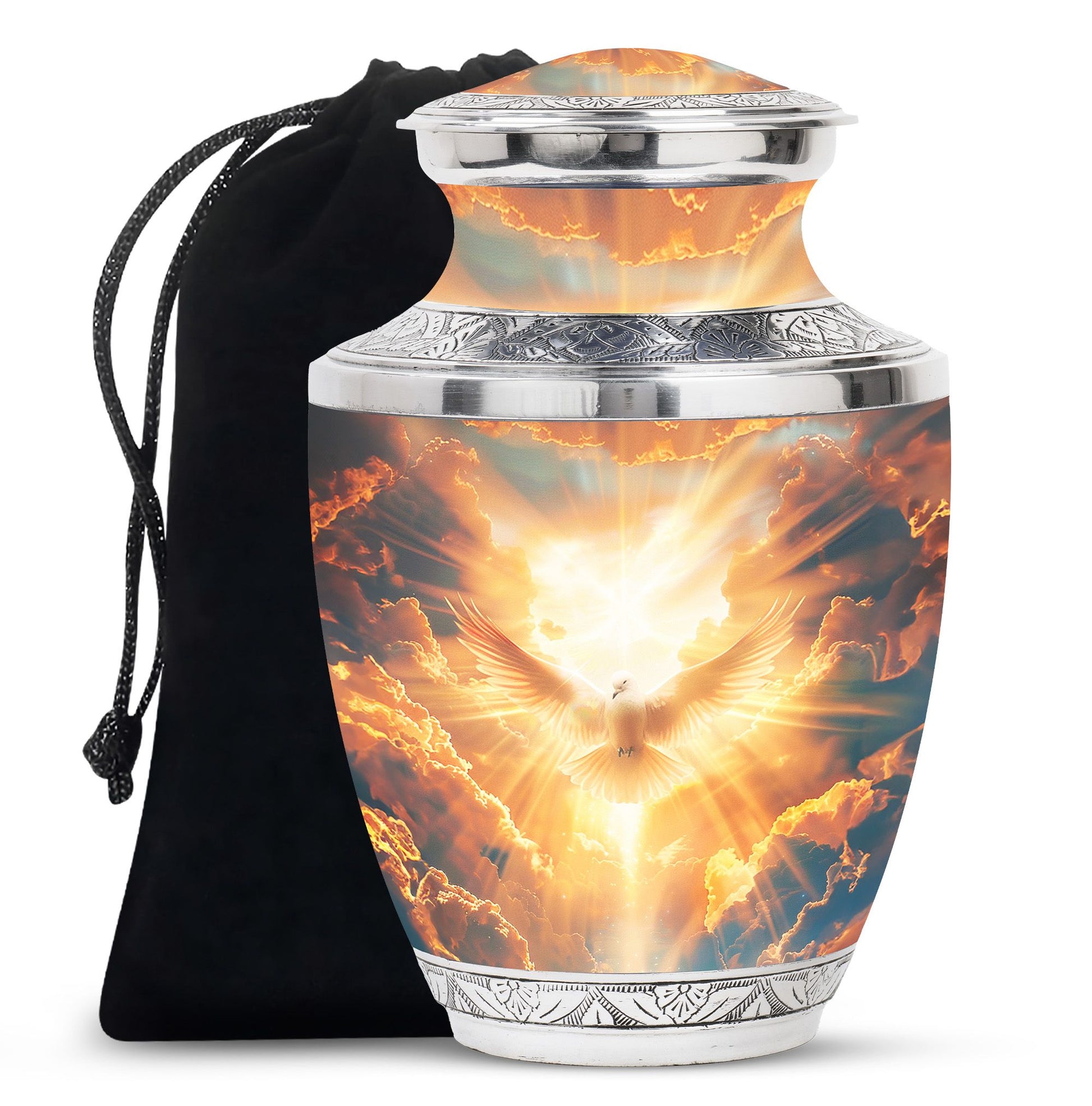Dove Theme Large Urn 10 Inch