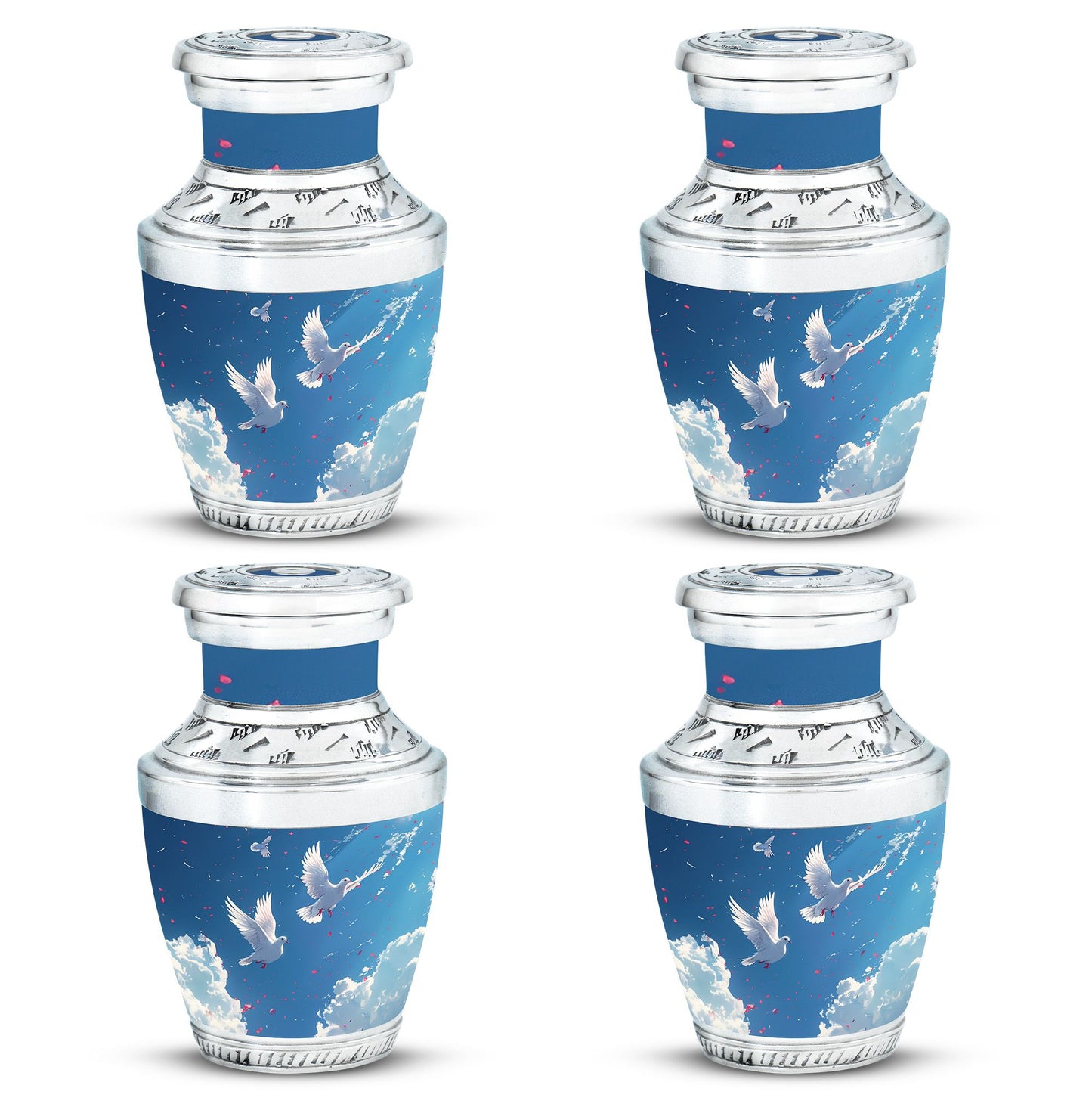 Dove Theme 3 Inch Keepsake Pack of 4