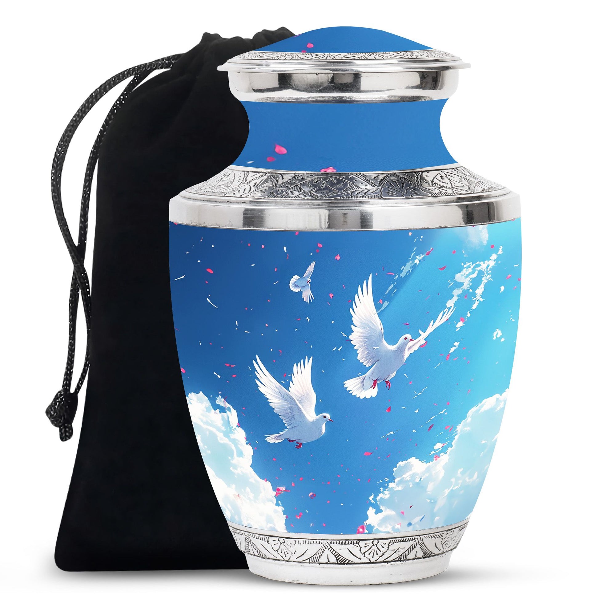 Dove Theme Large Urn 10 Inch