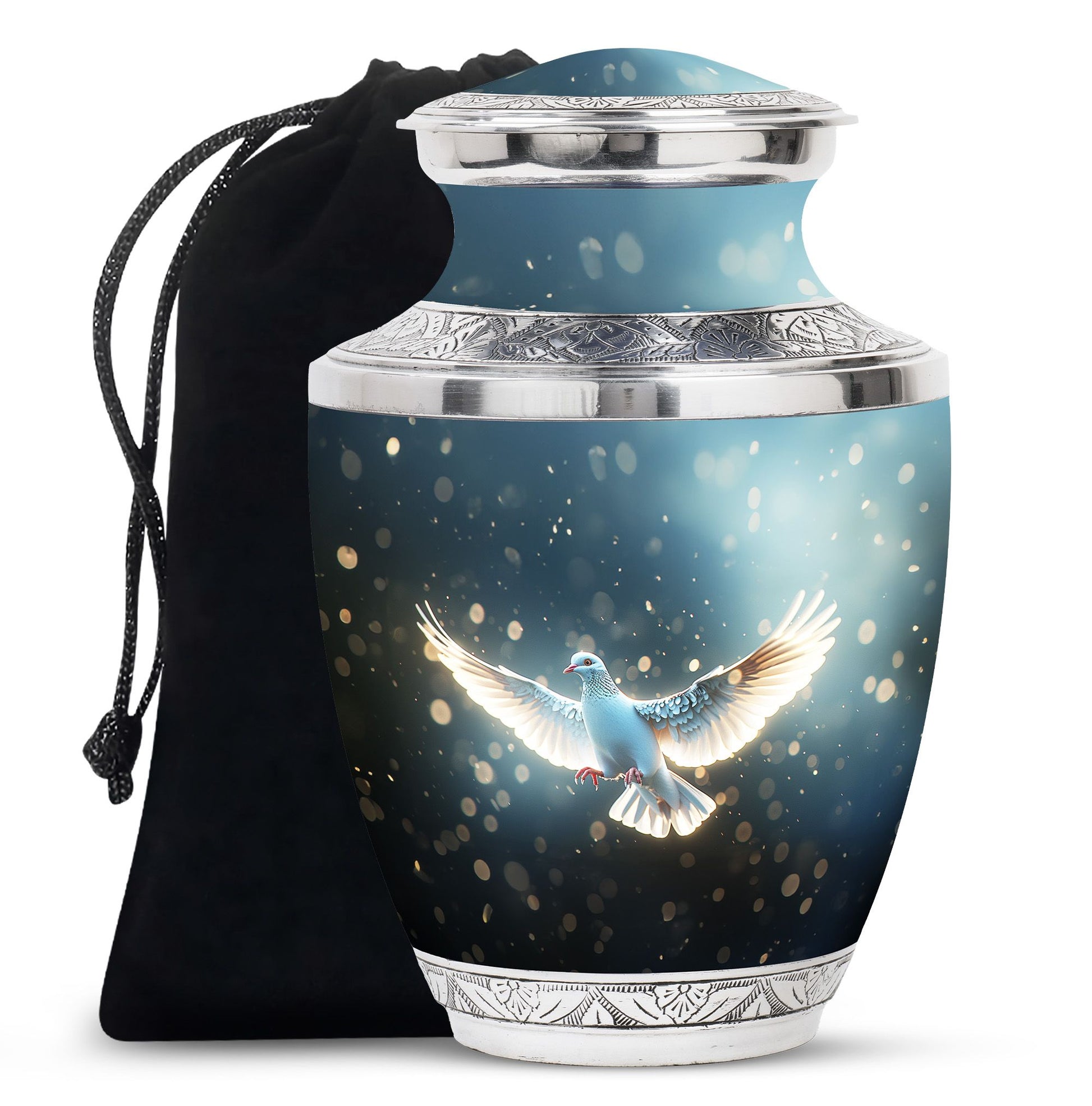 Dove Theme Large Urn 10 Inch