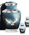 Dove Theme Large Urn With 2 Keepsake Urn