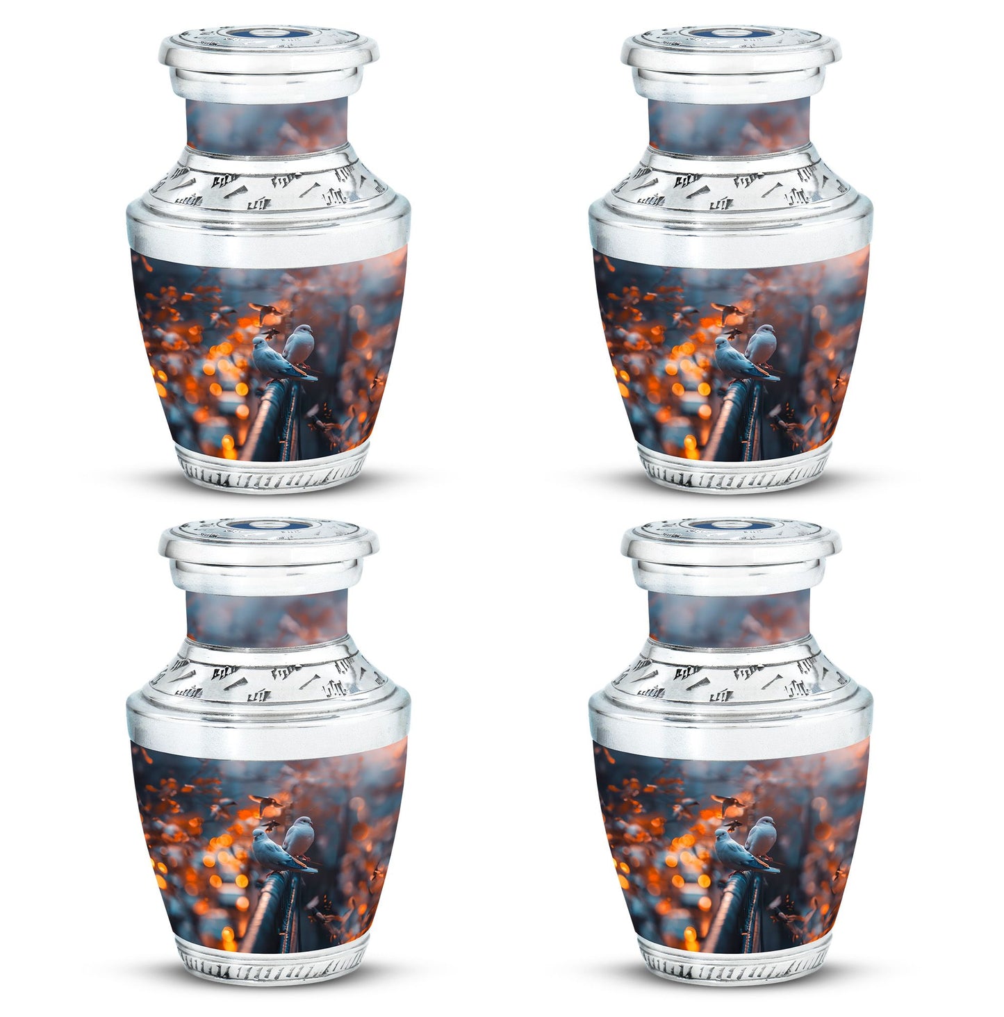 Dove Theme 3 Inch Keepsake Pack of 4