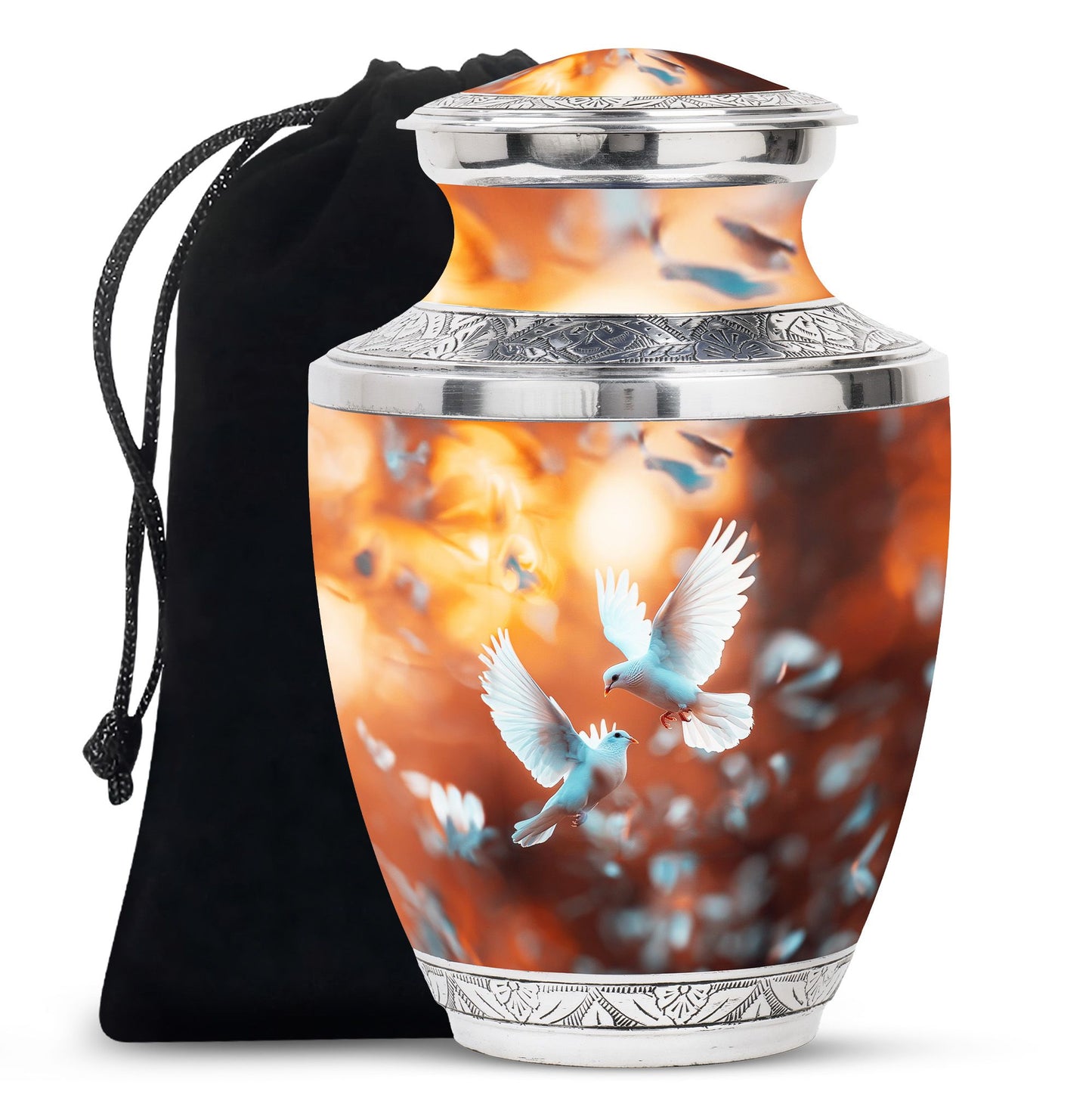 Dove Theme Large Urn 10 Inch