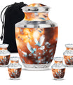 Dove Theme Large Urn With 4 Keepsake Urn
