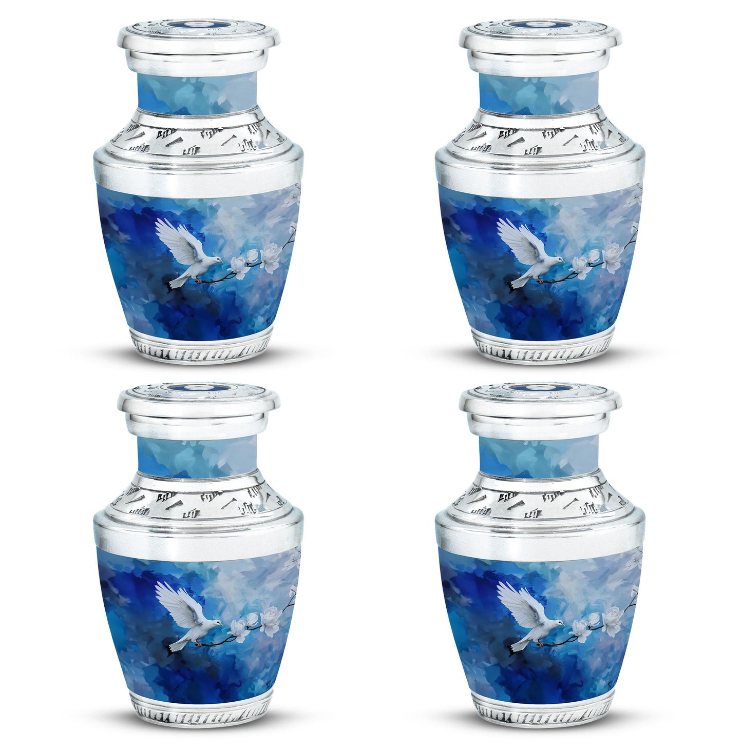 Dove Theme 3 Inch Keepsake Pack of 4