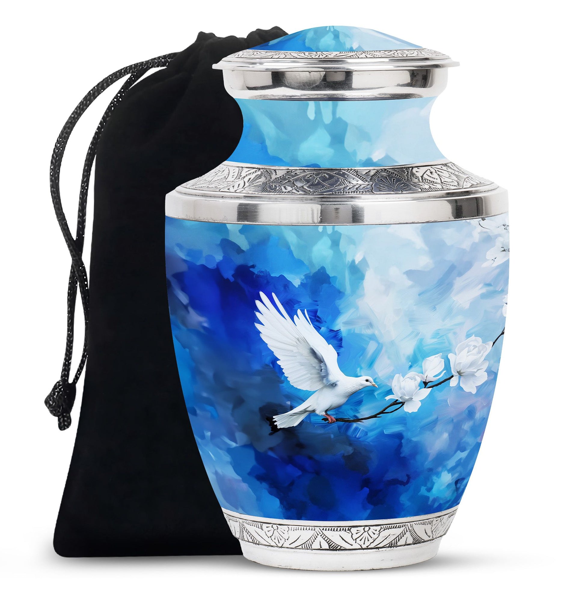 Dove Theme Large Urn 10 Inch