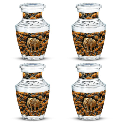 Elephant Theme 3 Inch Keepsake Pack of 4