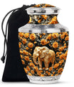 Elephant Theme Large Urn 10 Inch
