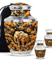 Elephant Theme Large Urn With 2 Keepsake Urn