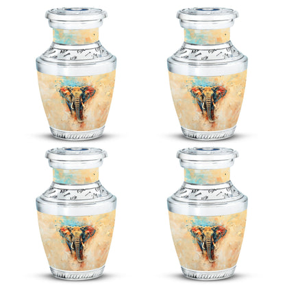 Elephant Theme 3 Inch Keepsake Pack of 4