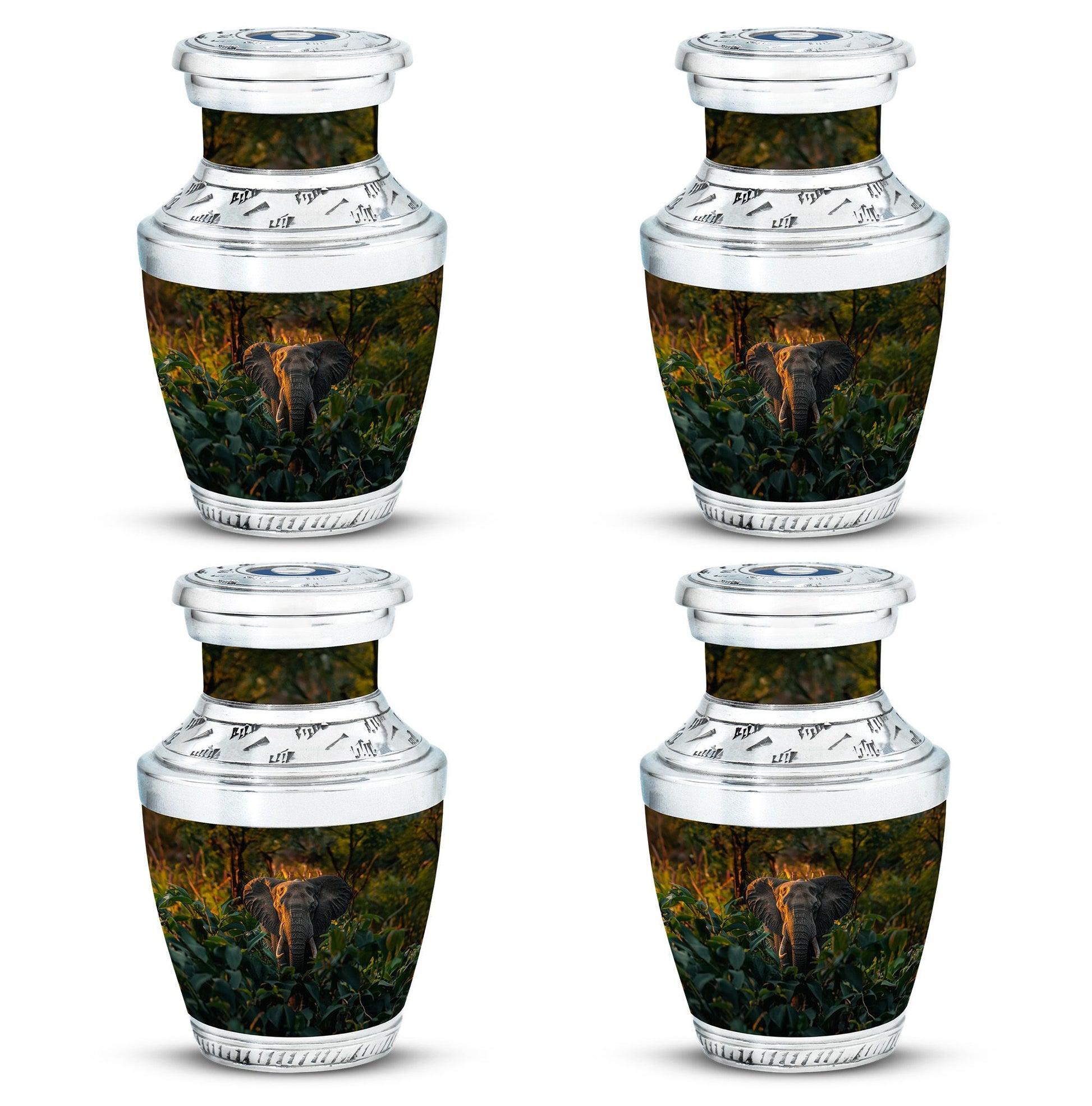 Elephant Theme 3 Inch Keepsake Pack of 4