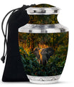 Elephant Theme Large Urn 10 Inch