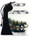 Bear Cremation Urn for Adults - Forest 10 Inch Urn For Adult Male & Female