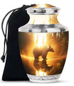 Bear Cremation Urn – Polar Bear Sunset Memorial Funeral Urn For Men