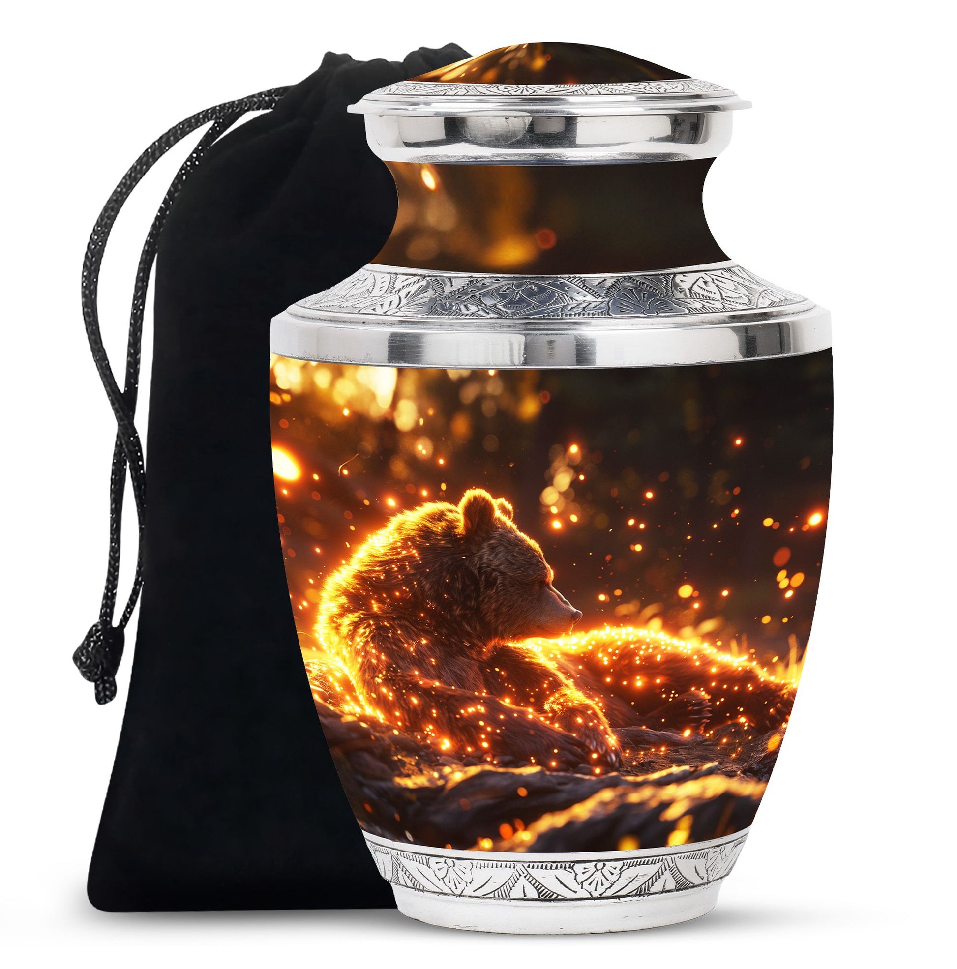 Bear Theme Large Urn 10 Inch