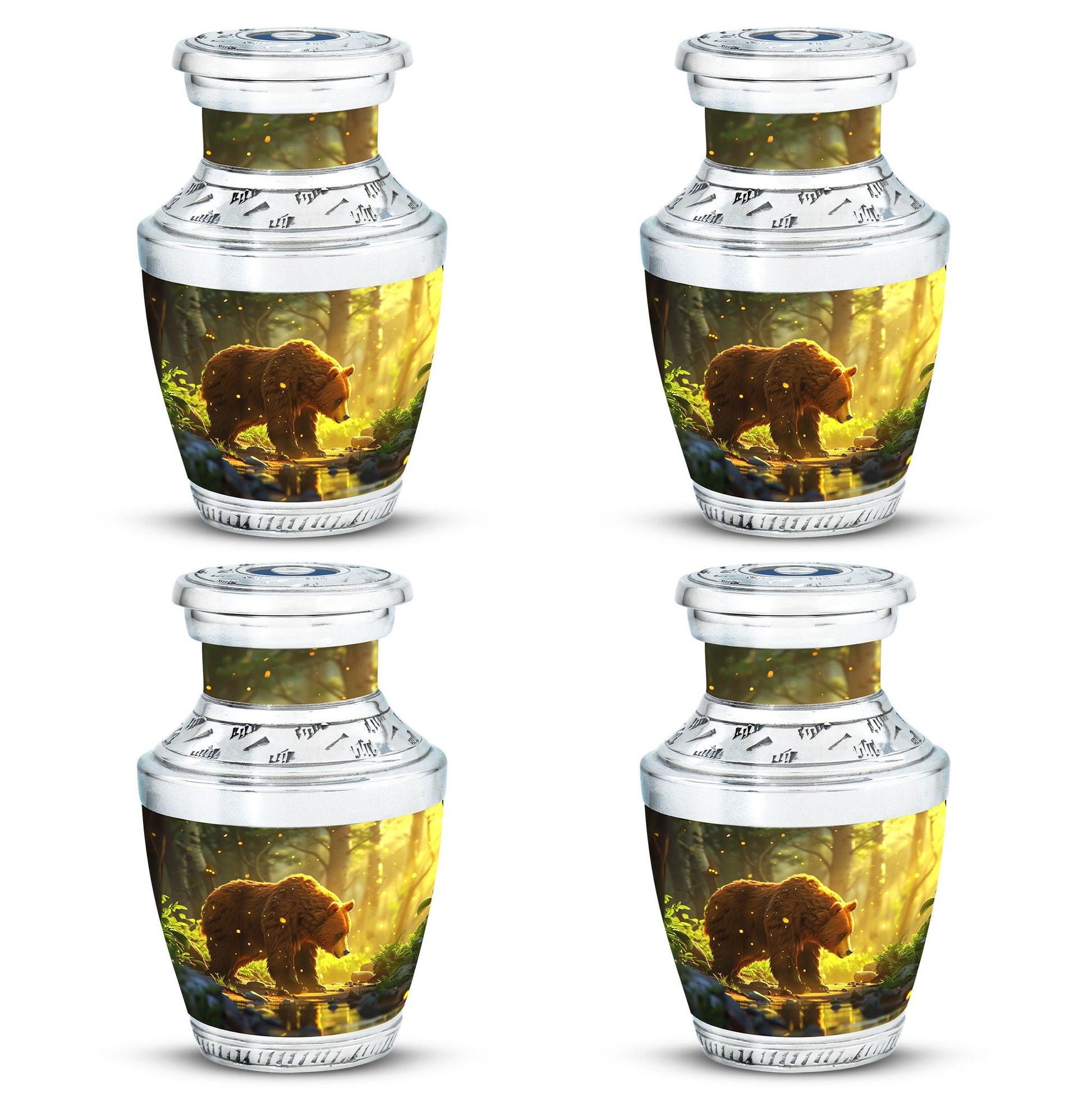 Bear Theme 3 Inch Keepsake Pack of 4