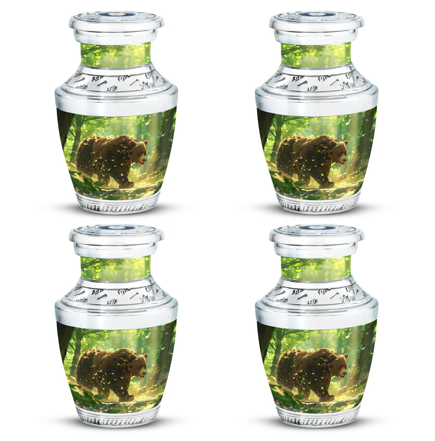 Bear Theme 3 Inch Keepsake Pack of 4