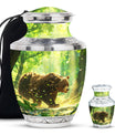 Bear Theme Large Urn With 1 Keepsake Urn