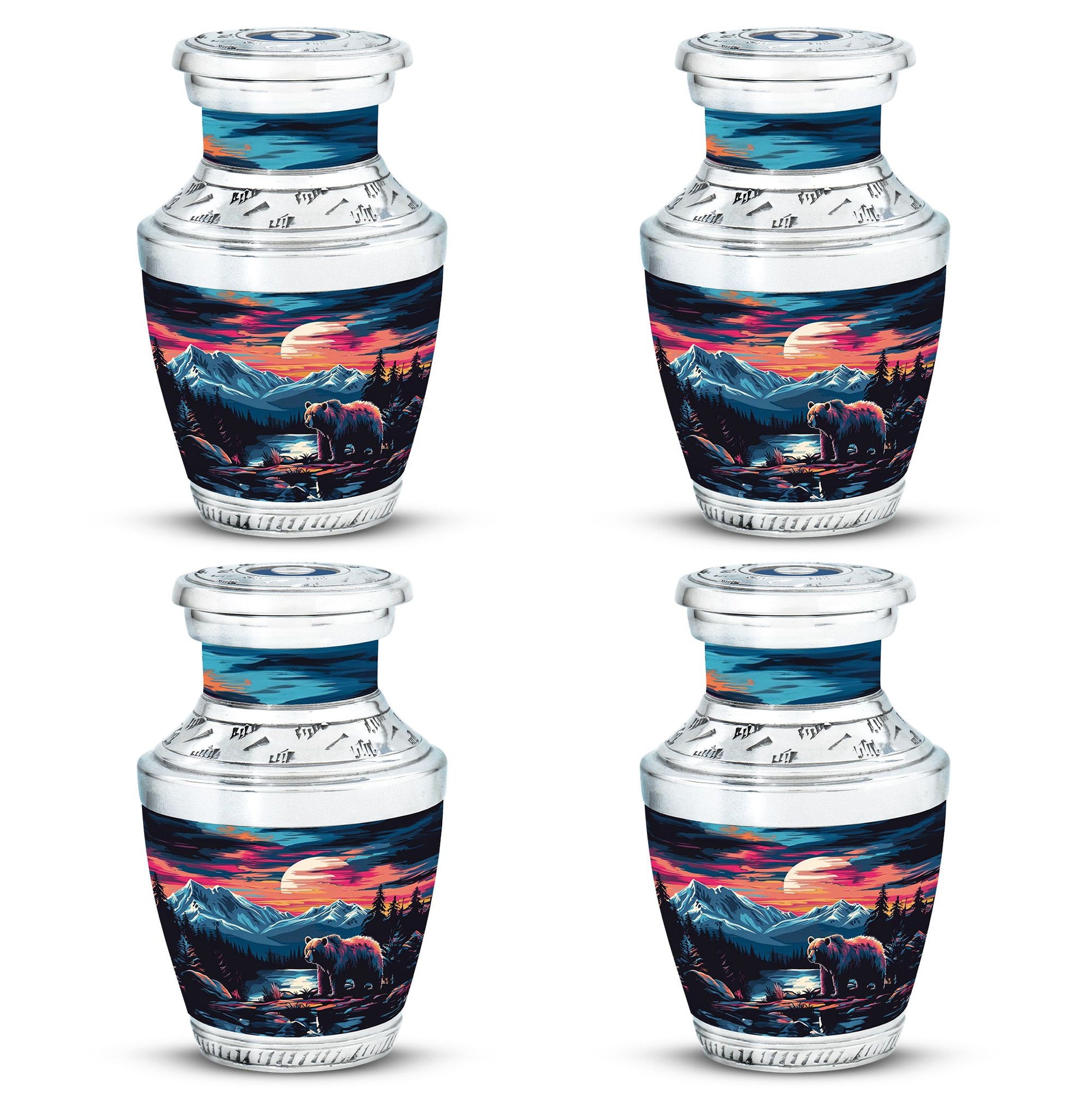 Bear Theme 3 Inch Keepsake Pack of 4