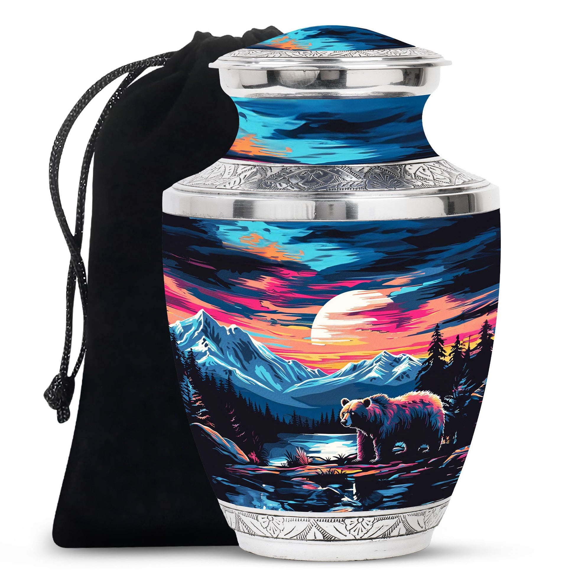 Bear Theme Large Urn 10 Inch