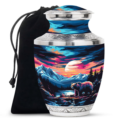 Bear Theme Large Urn 10 Inch