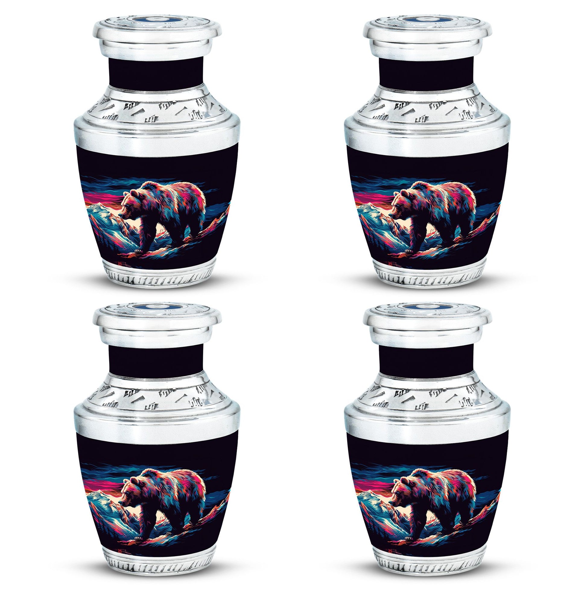 Bear Theme 3 Inch Keepsake Pack of 4