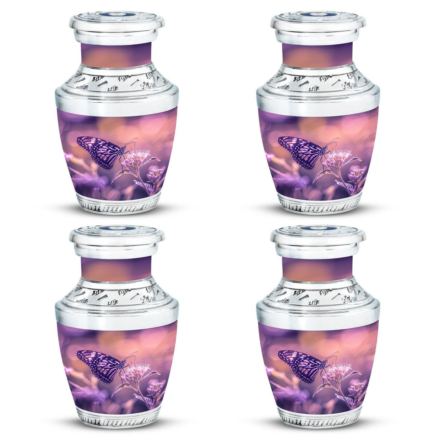Butterfly Theme 3 Inch Keepsake Pack of 4
