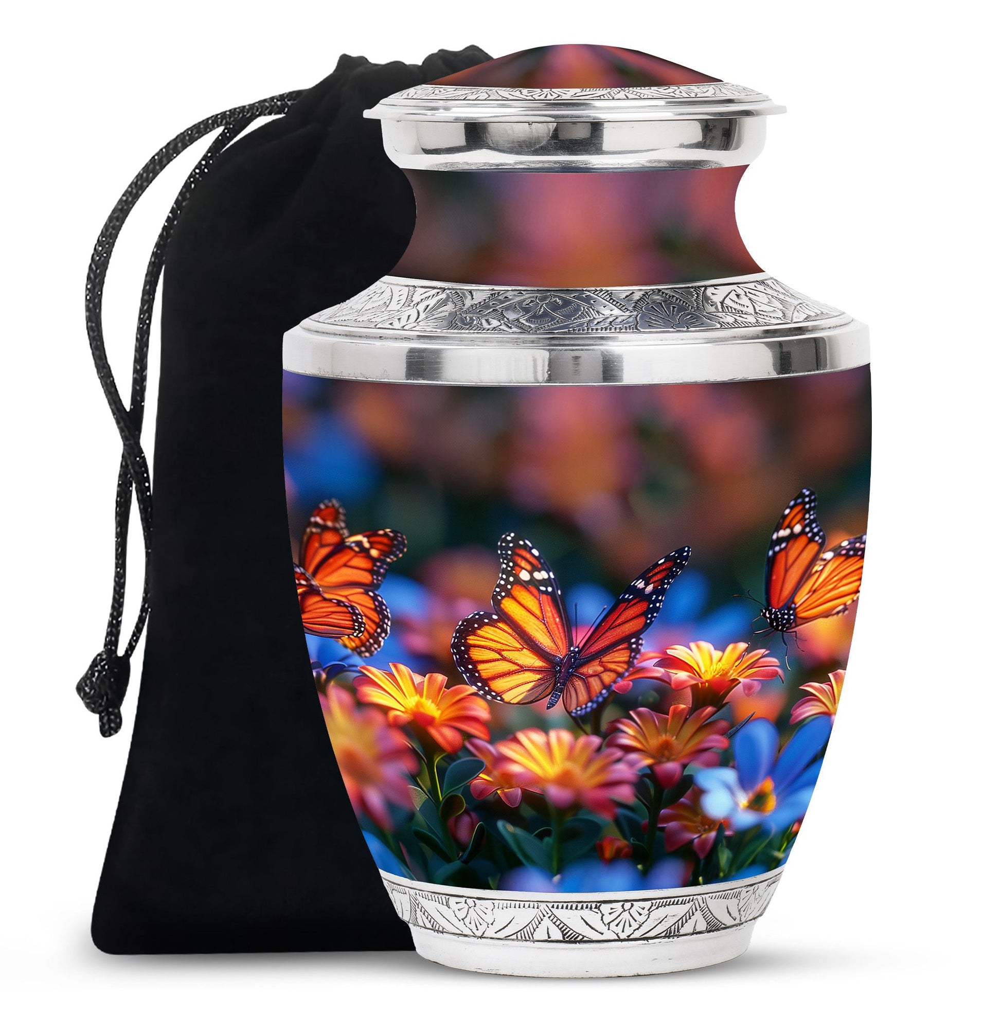 Butterfly Theme Large Urn 10 Inch