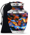 Butterfly Theme Large Urn 10 Inch