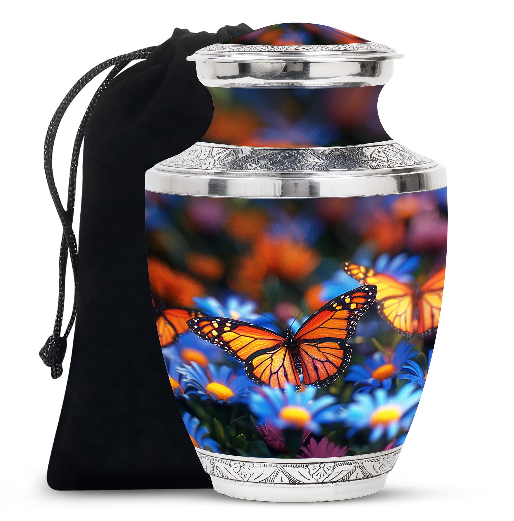 Butterfly Theme Large Urn 10 Inch