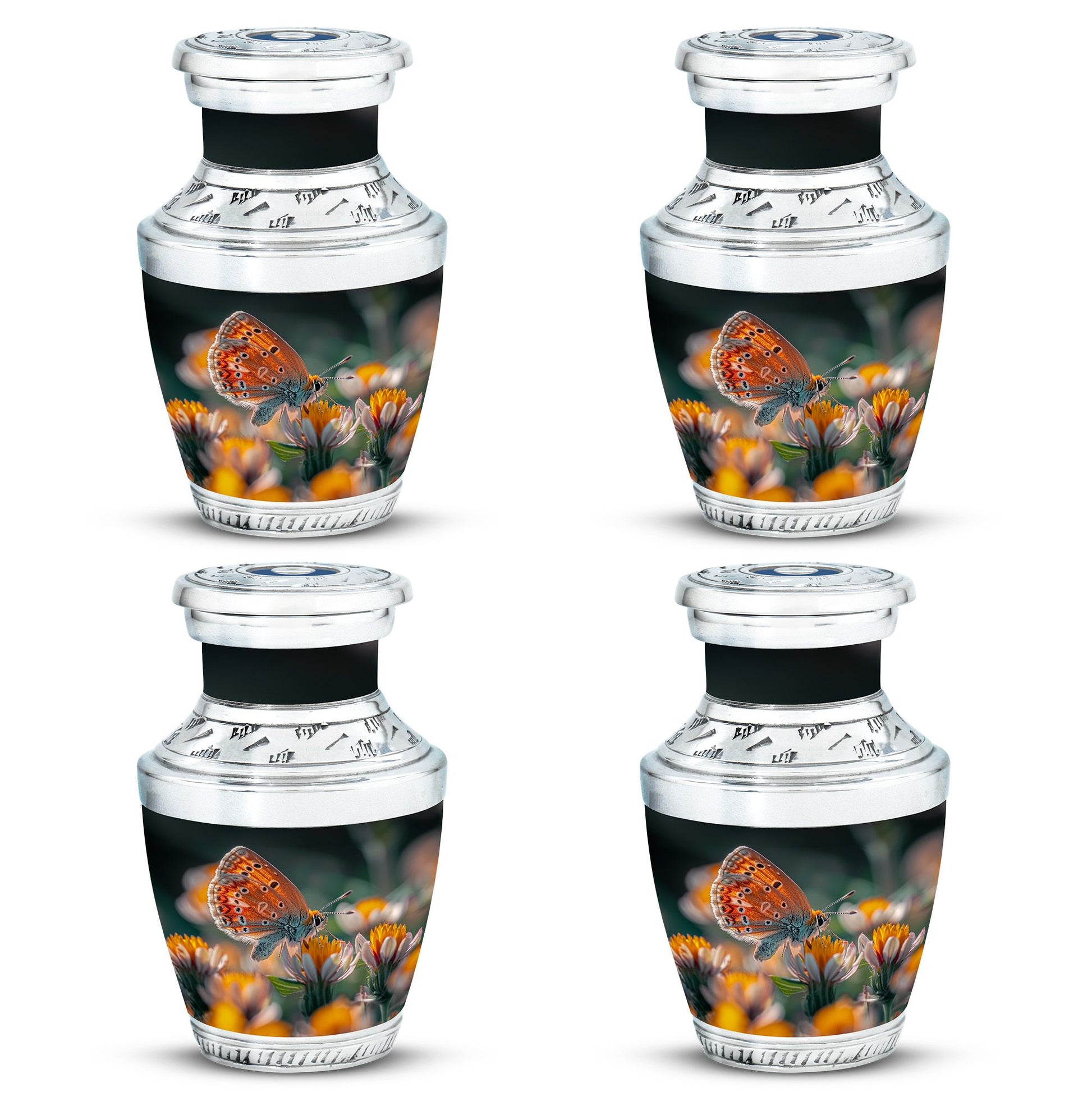 Butterfly Theme 3 Inch Keepsake Pack of 4